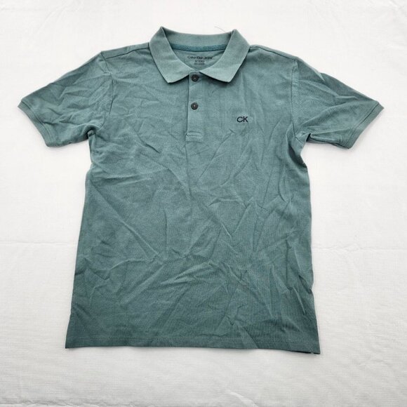 Calvin Klein Other - Calvin Klein Polo Shirt Boys Youth Size M 10/12 Short Sleeve Logo